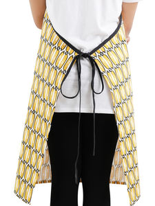 Cotton Kitchen Waist <b>Apron</b> with Quality Front Pocket & Adjustable Straps for Home & Hotel Use Available in Yellow & <b>Black</b> Colors - Product Image 4