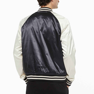 Hiver Tout Nouveau Personnalisé Dernier Bomber En Satin Grande Taille Hommes Lettre Homme Personnalisé Vierge Vente En Gros 2025 Bomber Veste pour Hommes - Product Image 4