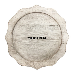 Nouvelle assiette en bois ensemble de quatre formes rondes fantaisie concepteur vente chaude à la main ustensiles de cuisine maison Ware assiette en bois en gros - Product Image 4