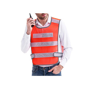 Prezzo all'ingrosso cerniera Multi tasche nastro riflettente gilet di sicurezza traspirante maglia Design tessuto gilet di sicurezza - Product Image 3