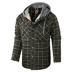 Wholesale Custom Casual Vintage Designer Flannel Fleece <b>Men's</b> Wool Long Sleeve Oversize Shirts <b>Jacket</b> <b>for</b> <b>Man</b>, <b>Man</b> <b>Jacket</b> - Product Image 1