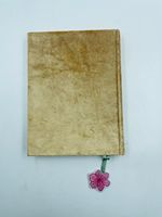 Journal en tissu de velours floral de luxe, broderie artisanale, couleurs personnalisables, origine Inde, A5/A6, logo personnalisé, cadeau de présentation