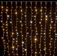 Guirlandes Lumineuses LED Rideau Étanche pour Extérieur, Lumières LED Rideau Intelligentes pour Paysage Résidentiel