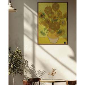 Póster del Cuadro Girasoles de Van Gogh, Museo de Ámsterdam, 61x91.5 cm, Arte de Pared en Papel - Product Image 3