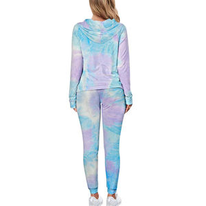 ชุดวอร์มลำลองสำหรับผู้หญิงแบบสองชิ้น ผ้าเนื้อนุ่ม สวมใส่สบาย เหมาะสำหรับออกกำลังกายที่ยิมและแฟชั่นสไตล์สตรีท - Product Image 4