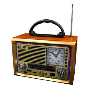 Altavoz Bluetooth con Radio FM, Reloj, Luz LED, Portátil y Recargable - Colores Surtidos - Product Image 1