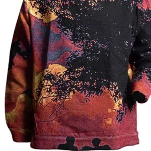Sweat à capuche imprimé intégral pour homme, en molleton de coton lourd, sweat à capuche décontracté, streetwear, vêtements d'hiver - Product Image 6