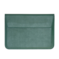 Étui pour ordinateur portable en cuir pour modèles MacBook Air et Pro, fermeture à glissière, portable et grande capacité