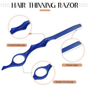 Peine texturizador de maquinilla de afeitar para adelgazar el cabello duradero con mango cómodo y hoja afilada para estilistas profesionales - Product Image 3