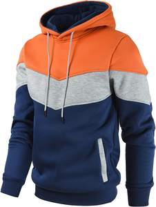 Conjunto de sudadera de algodón 2025 OEM 100% para hombre, Sudadera con capucha de gran tamaño con panel de manga larga, Sudadera con capucha al por mayor en color de primavera - Product Image 5