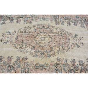 Clásico Beige Marrón 5,4 X 9.3ft Vintage Alfombra turca Faux Rabbit Fur Latex Patchwork Rectangular Pasillo Alfombras para cabecera Nuevo - Product Image 5