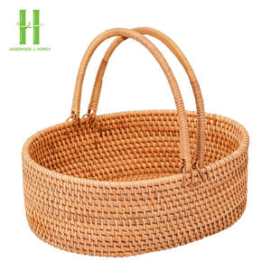 MEILLEUR VENDEUR! Panier de poche en rotin en plastique empilable écologique lavable portable sortant moderne en gros de nouveau spot - Product Image 6