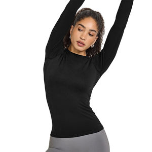 Vêtements de sport à haute compression unisexes, haut de yoga à manches courtes, t-shirt de sport, tissu jersey en coton et bambou pour l'été, salle de sport - Product Image 5