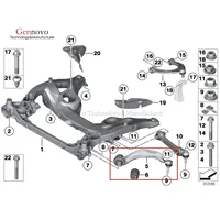 Pièces de suspension automobile de qualité OEM pour BMW 5 Gran Turismo F07 7 F01 F02 F03 F04 Bras de suspension inférieur 31126775959 RK641507 CMS101171