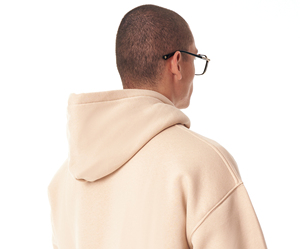 เสื้อสเวตเตอร์มีฮู้ดสำหรับผู้ชายผ้าคอตตอนขนาดใหญ่สีดำแบบกำหนดเองได้มีคุณภาพ2024 - Product Image 2