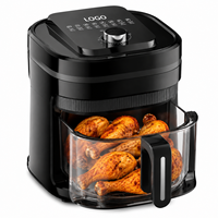 Friteuse à air professionnelle 3L 5L 6L 7L avec chambre en verre visible et durable, poignée facile à utiliser pour les détaillants d'appareils électroménagers