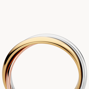 แหวนแต่งงานแบบสามสีบิดเกลียว - Product Image 5
