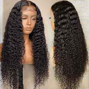 13x4 Cuticle Aligned Raw Virgin Deep Curly 100% <b>Human</b> <b>Hair</b> <b>Wig</b> HD <b>Lace</b> Frontal Long Deep Wave <b>Wigs</b> <b>Human</b> <b>Hair</b> <b>Lace</b> <b>Front</b> - Product Image 1