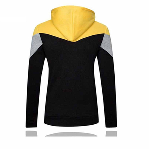 คุณภาพสูงผู้ชายHoodiesเสื้อ 2023 Causal Patchworkผู้ชายHip Hop StreetสวมซิปHoodiesผู้ชาย - Product Image 2