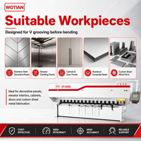 Machine à rainurer verticale CNC automatique WOTIAN pour roulements d'engrenages, 380V triphasé 5.6KW, pour rainurage en V de précision de tôles