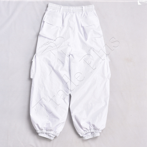 Pantalones holgados de nieve Unisex cintura elástica para 10.000mm impermeable transpirable Color sólido línea delgada tendencia suelta pantalones de esquí de calle - Product Image 3