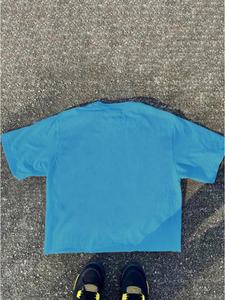 Camiseta Oversize con Estampado Gráfico, Algodón, Estilo Urbano, Corte Holgado, Moda Hip Hop, Diseño Personalizado, Camisetas para Hombre - Product Image 2