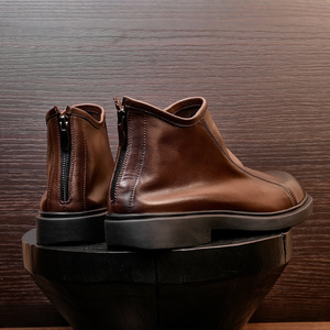 Chaussures décontractées légères avec semelle absorbant la transpiration et structure flexible, chaussures de tous les jours pour hommes, chaussures en cuir - Product Image 4