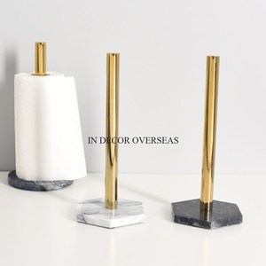 Base en marbre de couleur grise pour plaqué or de haute qualité, porte-serviettes en papier design en métal d'excellente qualité, fournitures d'ustensiles de cuisine - Product Image 6