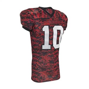Uniforme de football américain personnalisé de haute qualité 100% polyester grande taille antibactérien respirant à séchage rapide - Product Image 2