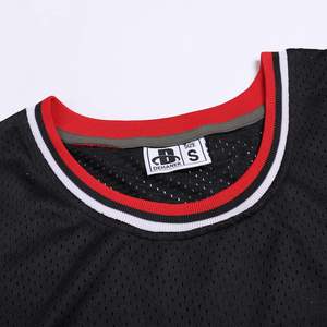 Blanc Hommes Basketball Jersey Mesh Formation Pratique Athlétique Sports Chemises Équipe Uniformes Fans Tenues Tops 100% Polyester - Product Image 2