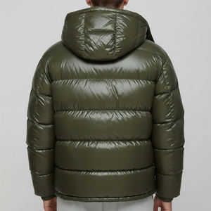 Chaqueta de Plumón para Hombre, Color Verde Oscuro, Alta Calidad, 2026, 100% Poliéster, Bolsillos Laterales, Estilo con Cremallera, Abrigo de Invierno Cálido - Product Image 2