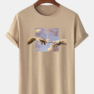 Camiseta con estampado Digital antiarrugas 100% algodón, superventas, ajuste holgado, estampado duradero, Camiseta con estampado Digital a precio barato - Product Image 6