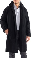 Trench-coat en laine et fibre de bambou pour homme, coupe ajustée, coupe ajustée, collection automne, collection 2025