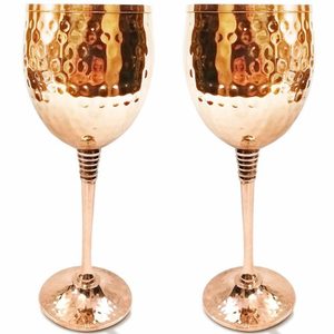 Vente chaude Gobelet Cuivre Métal Boire Du Vin Verre D'eau Pour Le Dîner Table Top Décoration Boisson Ware Grand Verre À Vin - Product Image 4