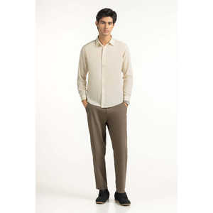 Chemises décontractées pour hommes 100% coton popeline respirantes et infroissables coupe classique pour le bureau été - Product Image 6