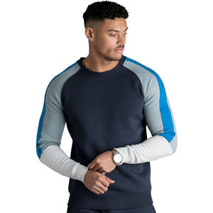 100% algodón liso pulóver cuello redondo sudaderas logotipo personalizado impreso manga larga sudadera amarilla de gran tamaño sudaderas con capucha para hombres - Product Image 5