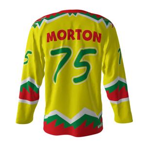 Maillot de hockey sur glace à sublimation personnalisable OEM unisexe de haute qualité, respirant, uniforme de hockey sur glace personnalisé de club d'équipe pour jeunes et adultes - Product Image 3
