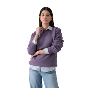 Sudadera con Capucha para Mujer, Forrada de Felpa, Cálida para Invierno, de Algodón y Poliéster Suave, Corte Holgado Informal, con Logotipo Personalizado en la Parte Delantera, Suministro ODM - Product Image 1