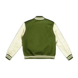 Chaqueta de béisbol universitaria para hombre duradera de primera calidad nuevo estilo Varsity Letterman mangas de cuero de lana CollegeBaseballjacket para hombre - Product Image 2