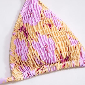 Conjuntos de bikini de dos piezas Trajes de baño brasileños con flores Trajes de baño para mujer - Product Image 4