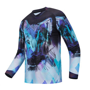 2025 carreras hechas a medida transpirable sublimado MTB Jersey hecho a medida manga larga equipo desgaste MTB Jersey en precio barato - Product Image 1