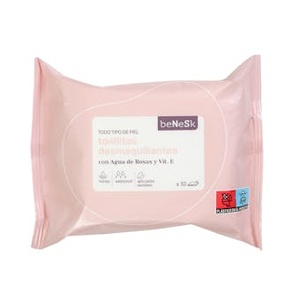 Lingettes démaquillantes Benesk pour peaux sensibles, 30 unités - Product Image 1