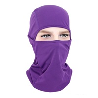 Máscara de pasamontañas negro de algodón suave para hombres y mujeres Cubierta de cara completa de invierno para esquiar Moto Deportes al aire libre