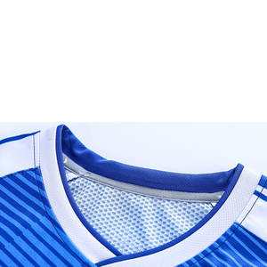 High Quality Blue and <b>White</b> Referee <b>Football</b> Jersey Wholesale Soccer Uniforms - Product Image 3