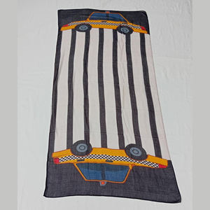 Foulard de marque de luxe pour femmes Dernier élégant Modal Lin Imprimé Motif de véhicule numérique Écharpes polyvalentes au prix le plus bas - Product Image 2