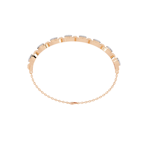 Fabulous 18K <b>Gold</b> Lab Grown Diamond Bracelet & <b>Bangle</b> Luxurious Jewelry - Product Image 6