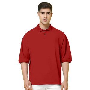 Top Design hommes col rabattu à manches courtes hommes grande taille polos bonne qualité coton à manches courtes polos - Product Image 1