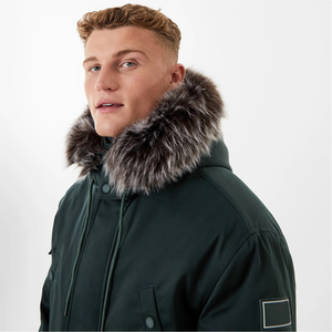Veste parka pour homme 2024, manteau d'hiver de haute qualité avec col montant, toile, logo et design personnalisés, respirant, séchage rapide - Product Image 6