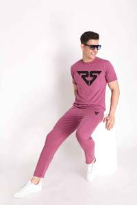 Conception de logo personnalisé 100% coton hommes O cou survêtement deux pièces ensembles sweat-shirt surdimensionné 3D en relief imprimé et broderie - Product Image 5