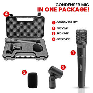 5Core Instrument Microphone Professional XLR Cardioid Pencil Stick <b>Condenser</b> Mic - Product Image 6